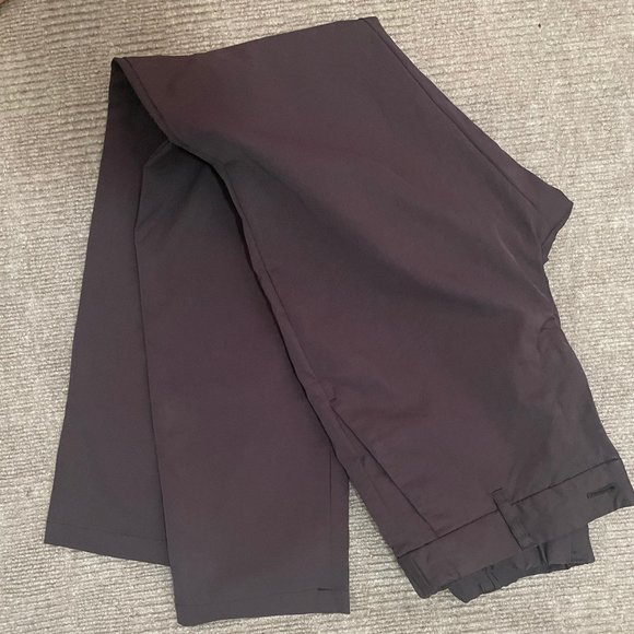 Muji Women's Water Repellent Stretch Tuck Tapered Pants BROWN - Picture 1 of 1